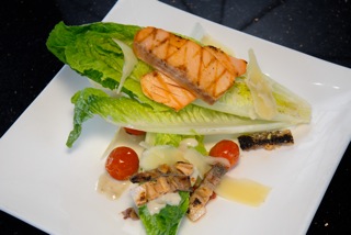 Ceasar Salad with Grilled Salmon